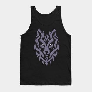 Wolf Tribal Ornament lovely blend drawing cute cool colorful Tank Top